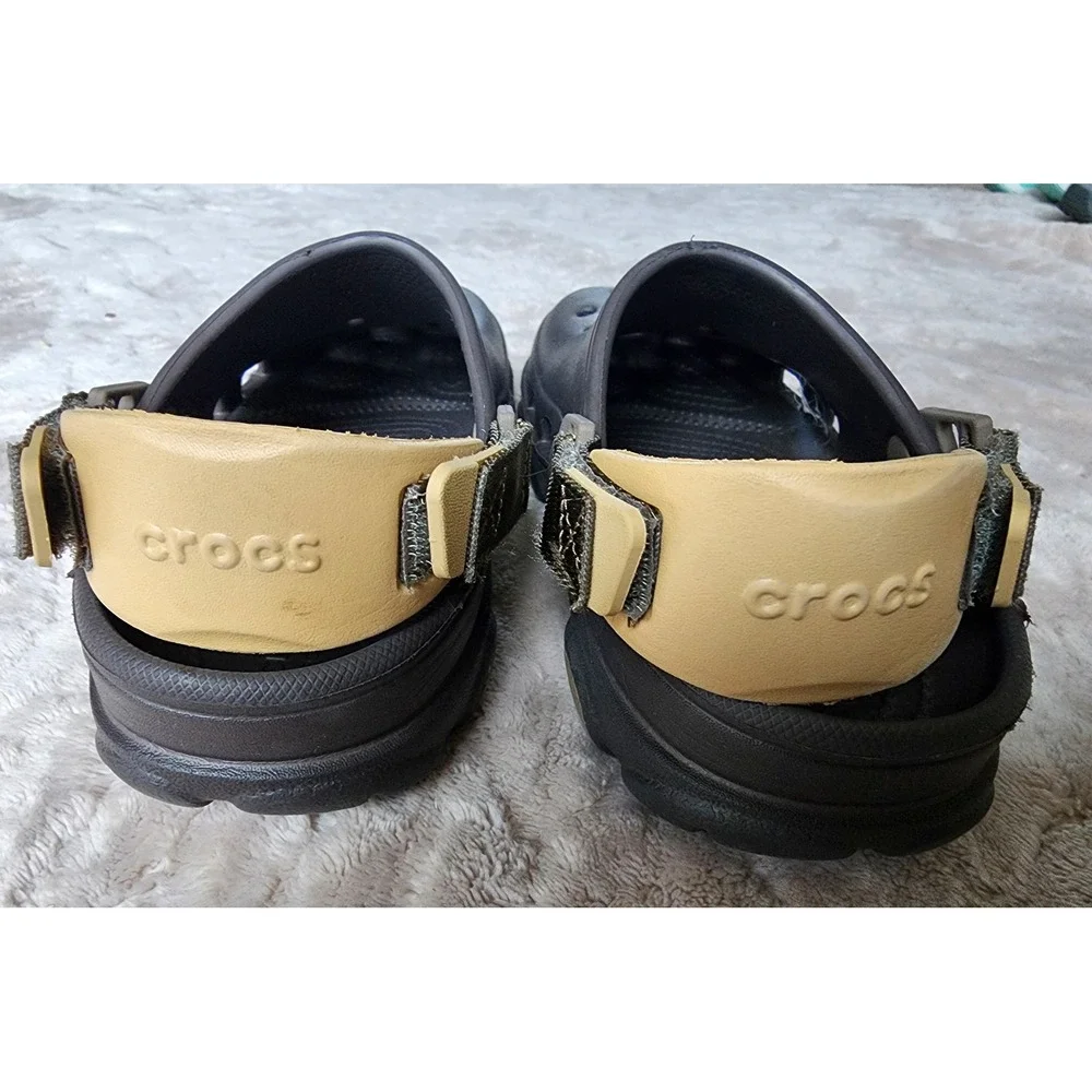 Crocs Classic All-Terrain Clog Espresso Brown Mens 5/Womens 7 Adjustable Strap